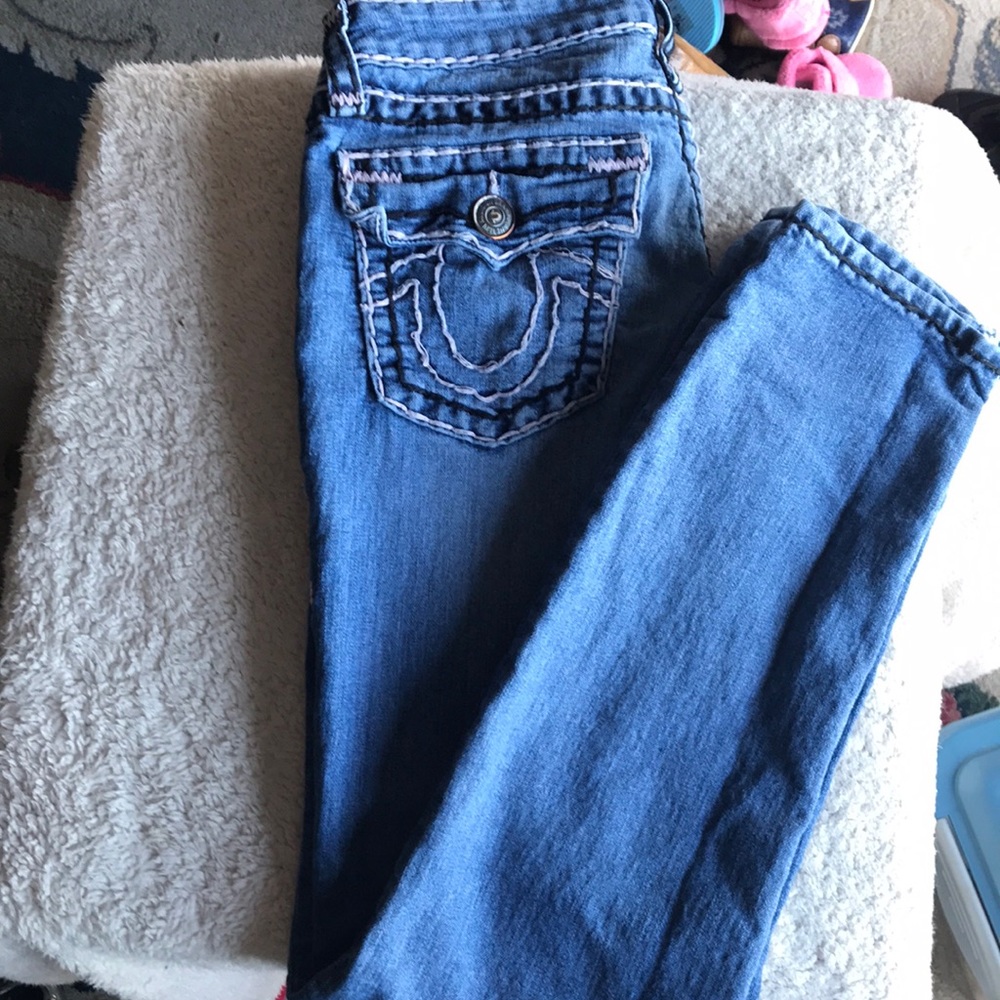 Girls true religion skinny jeans